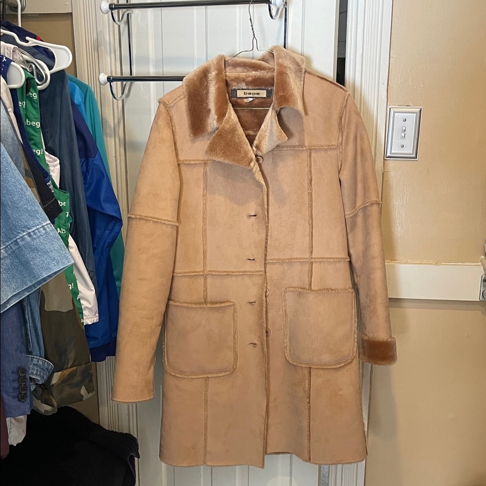 Tan Shearling Coat
